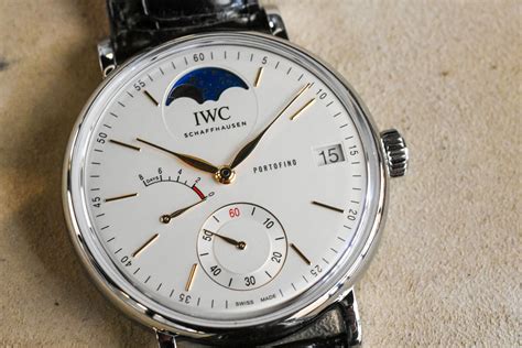 iwc portofino moonphase review|iwc portofino hand wound.